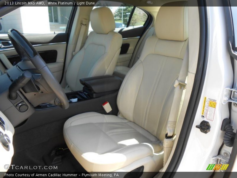 White Platinum / Light Dune 2013 Lincoln MKS AWD