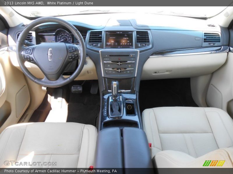 White Platinum / Light Dune 2013 Lincoln MKS AWD