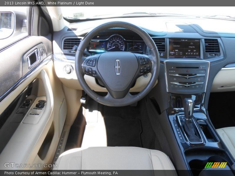 White Platinum / Light Dune 2013 Lincoln MKS AWD