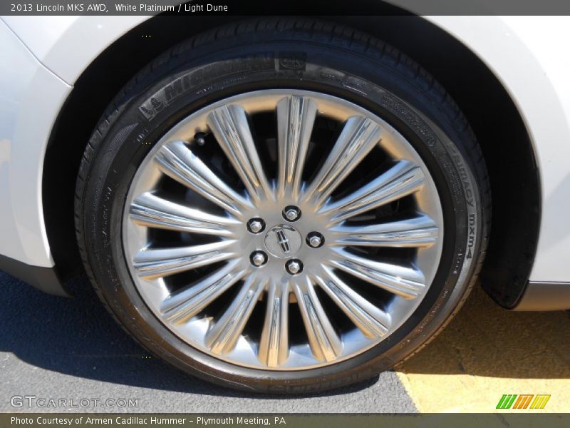 White Platinum / Light Dune 2013 Lincoln MKS AWD