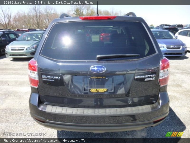 Dark Gray Metallic / Platinum 2014 Subaru Forester 2.5i Premium