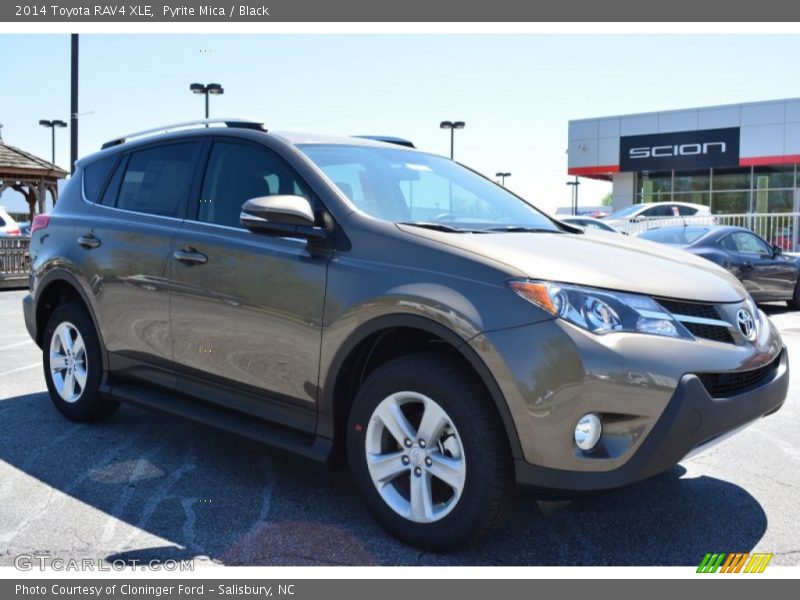 Pyrite Mica / Black 2014 Toyota RAV4 XLE