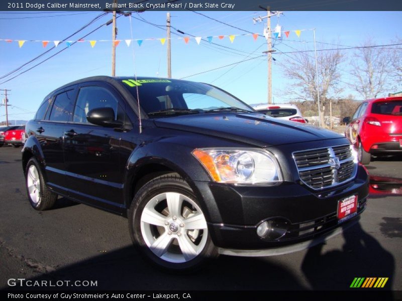 Brilliant Black Crystal Pearl / Dark Slate Gray 2011 Dodge Caliber Mainstreet