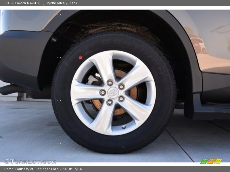 Pyrite Mica / Black 2014 Toyota RAV4 XLE