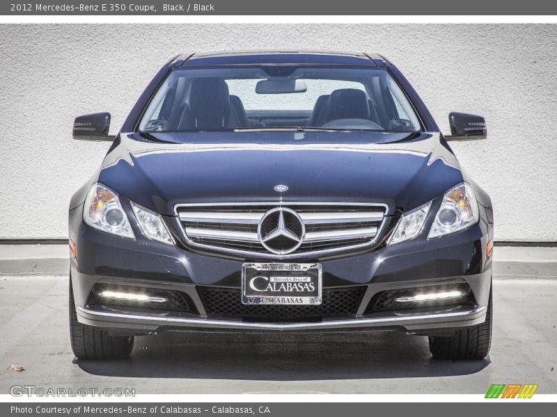 Black / Black 2012 Mercedes-Benz E 350 Coupe