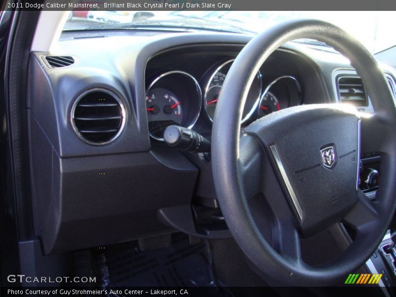 Brilliant Black Crystal Pearl / Dark Slate Gray 2011 Dodge Caliber Mainstreet