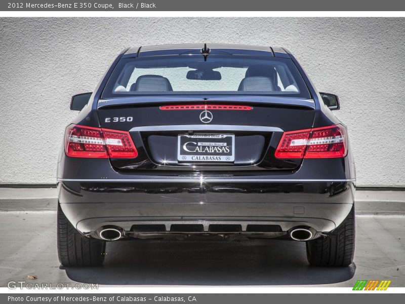 Black / Black 2012 Mercedes-Benz E 350 Coupe