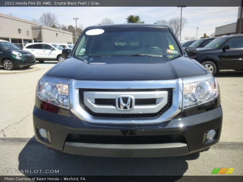 Crystal Black Pearl / Gray 2011 Honda Pilot EX 4WD