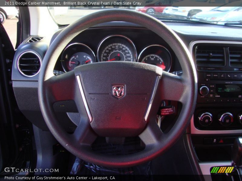 Brilliant Black Crystal Pearl / Dark Slate Gray 2011 Dodge Caliber Mainstreet