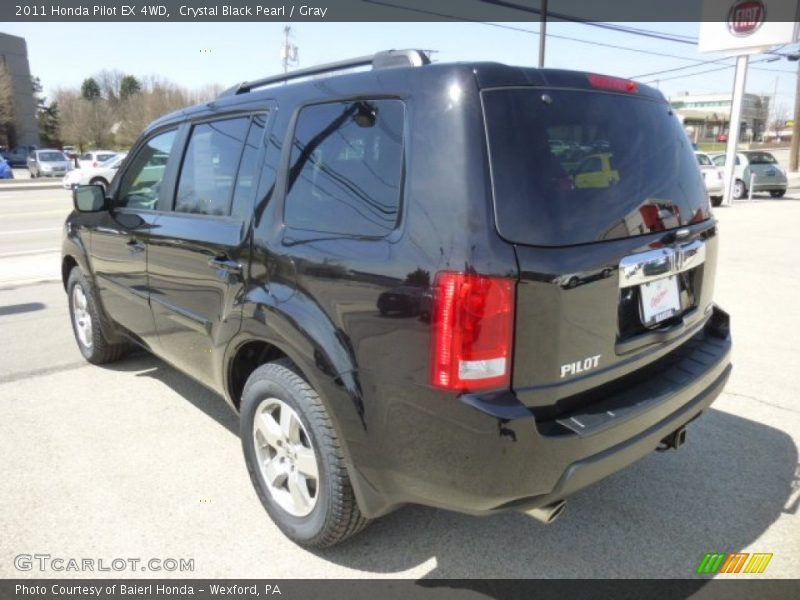 Crystal Black Pearl / Gray 2011 Honda Pilot EX 4WD