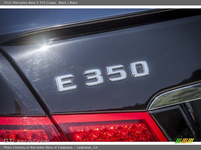 Black / Black 2012 Mercedes-Benz E 350 Coupe