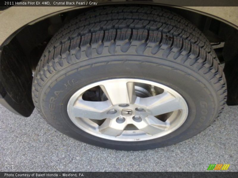 Crystal Black Pearl / Gray 2011 Honda Pilot EX 4WD