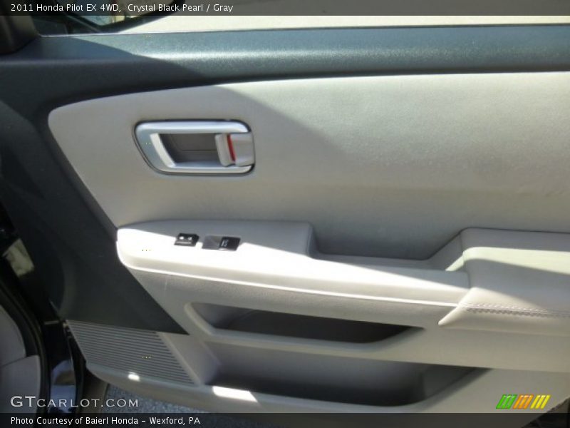 Crystal Black Pearl / Gray 2011 Honda Pilot EX 4WD