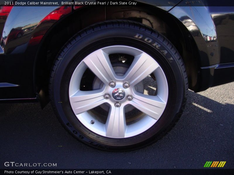 Brilliant Black Crystal Pearl / Dark Slate Gray 2011 Dodge Caliber Mainstreet