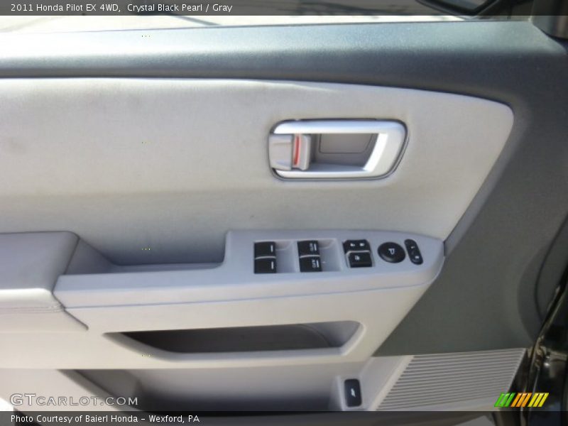 Crystal Black Pearl / Gray 2011 Honda Pilot EX 4WD