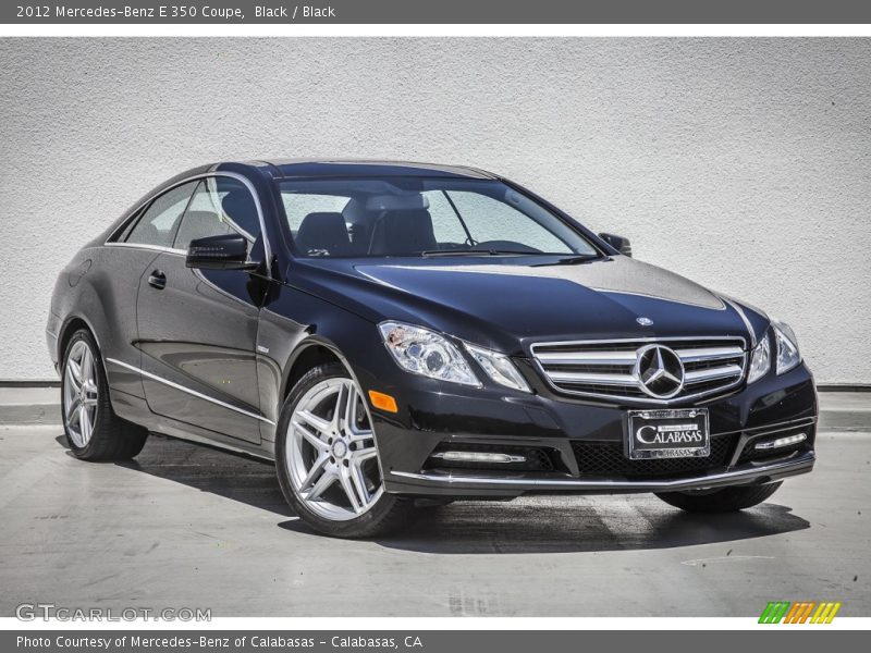 Black / Black 2012 Mercedes-Benz E 350 Coupe