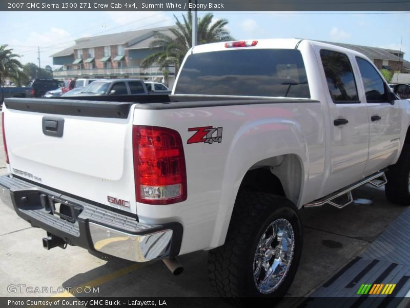 Summit White / Ebony Black 2007 GMC Sierra 1500 Z71 Crew Cab 4x4