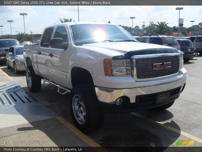 Summit White / Ebony Black 2007 GMC Sierra 1500 Z71 Crew Cab 4x4