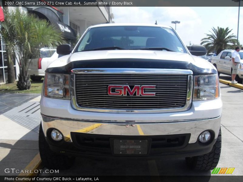 Summit White / Ebony Black 2007 GMC Sierra 1500 Z71 Crew Cab 4x4