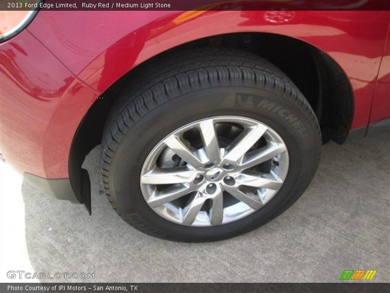 Ruby Red / Medium Light Stone 2013 Ford Edge Limited