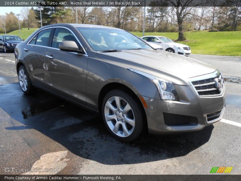 Mocha Steel Metallic / Jet Black/Jet Black 2014 Cadillac ATS 2.0L Turbo AWD