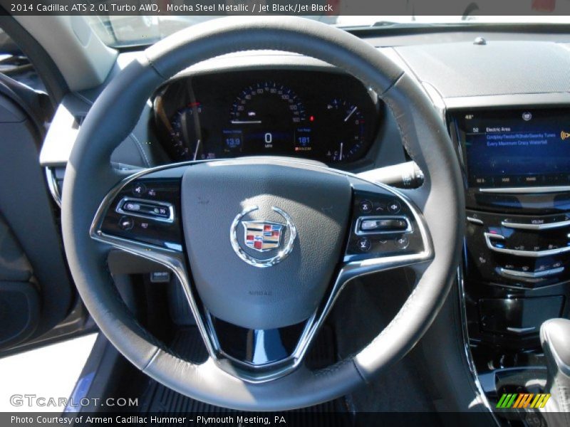 Mocha Steel Metallic / Jet Black/Jet Black 2014 Cadillac ATS 2.0L Turbo AWD