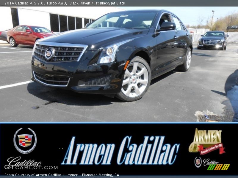 Black Raven / Jet Black/Jet Black 2014 Cadillac ATS 2.0L Turbo AWD
