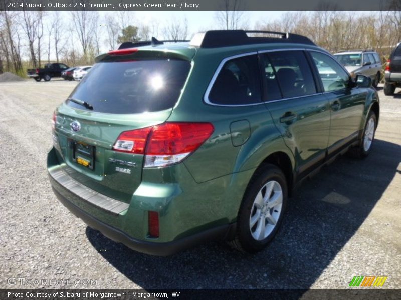 Cypress Green Pearl / Ivory 2014 Subaru Outback 2.5i Premium