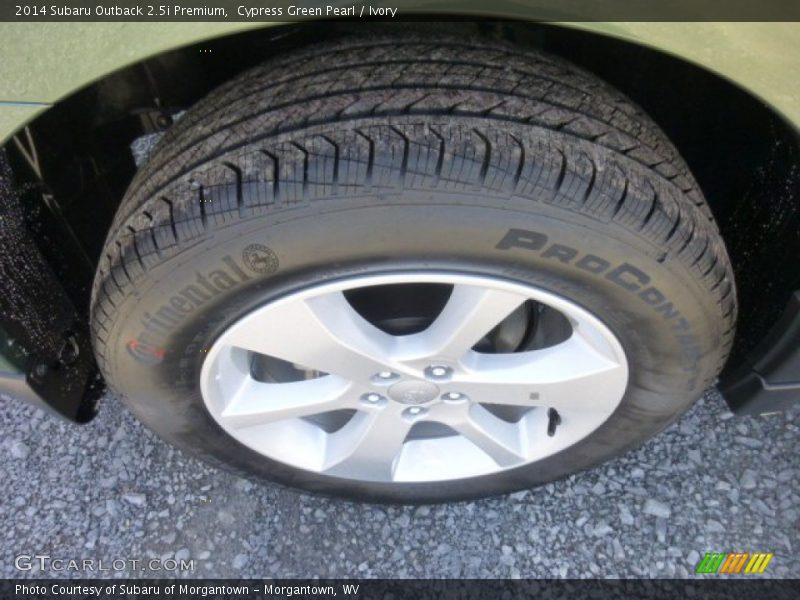 Cypress Green Pearl / Ivory 2014 Subaru Outback 2.5i Premium