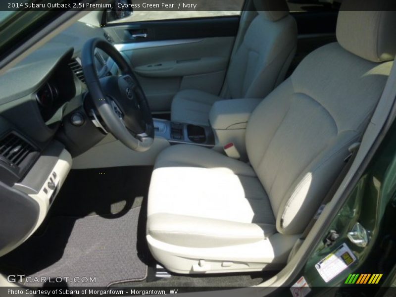 Cypress Green Pearl / Ivory 2014 Subaru Outback 2.5i Premium
