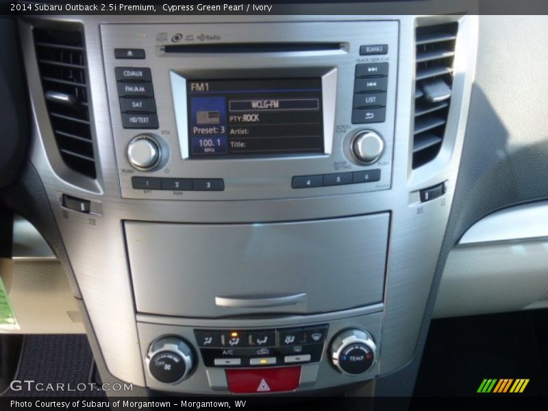 Cypress Green Pearl / Ivory 2014 Subaru Outback 2.5i Premium