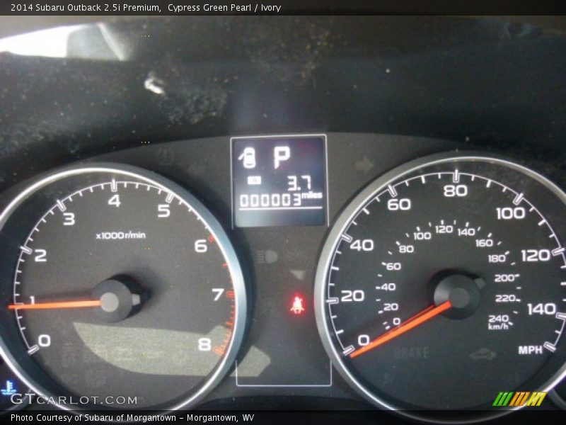 Cypress Green Pearl / Ivory 2014 Subaru Outback 2.5i Premium