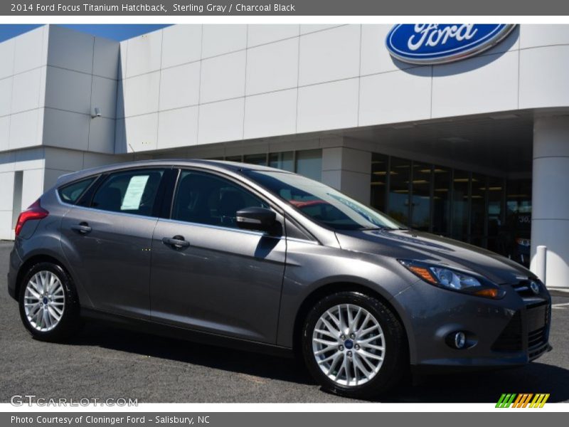 Sterling Gray / Charcoal Black 2014 Ford Focus Titanium Hatchback