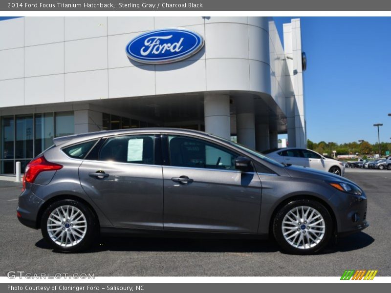 Sterling Gray / Charcoal Black 2014 Ford Focus Titanium Hatchback