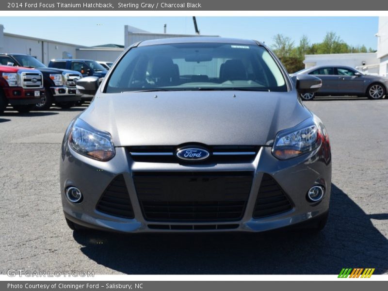 Sterling Gray / Charcoal Black 2014 Ford Focus Titanium Hatchback