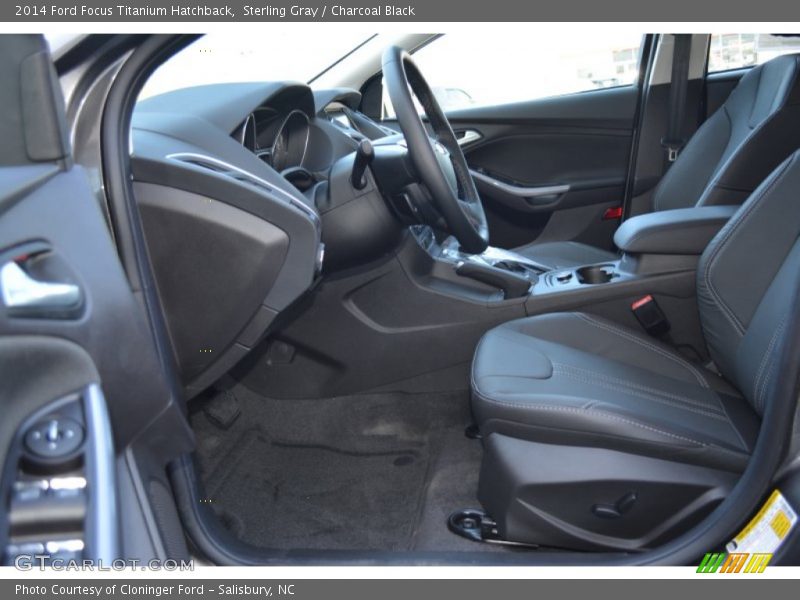 Sterling Gray / Charcoal Black 2014 Ford Focus Titanium Hatchback