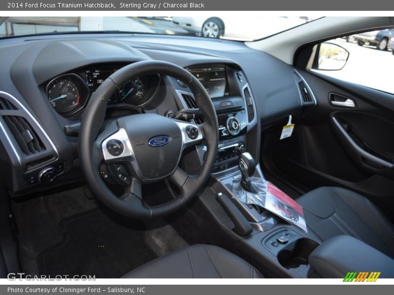 Sterling Gray / Charcoal Black 2014 Ford Focus Titanium Hatchback