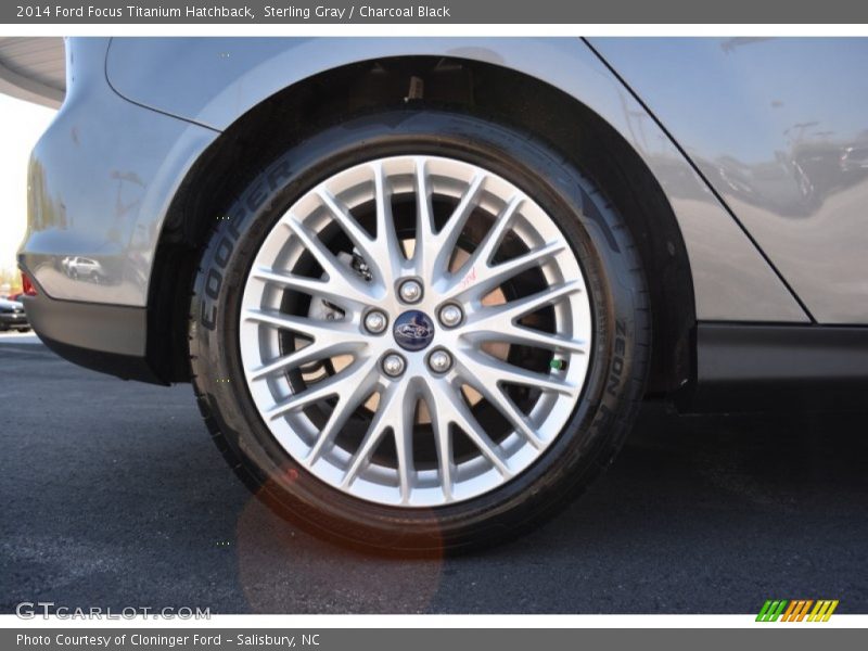Sterling Gray / Charcoal Black 2014 Ford Focus Titanium Hatchback