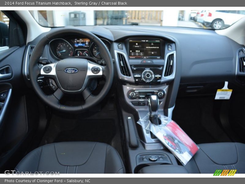 Sterling Gray / Charcoal Black 2014 Ford Focus Titanium Hatchback
