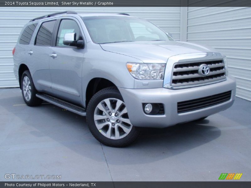 Silver Sky Metallic / Graphite 2014 Toyota Sequoia Limited