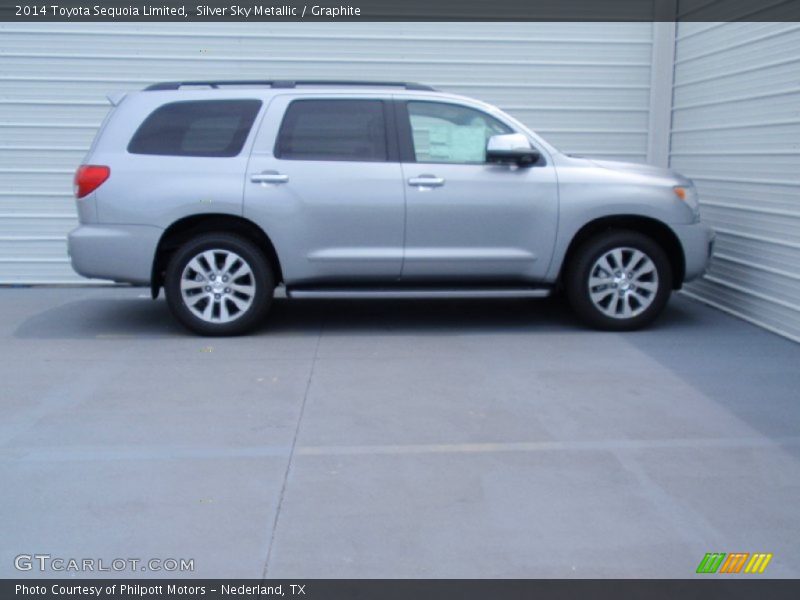 Silver Sky Metallic / Graphite 2014 Toyota Sequoia Limited