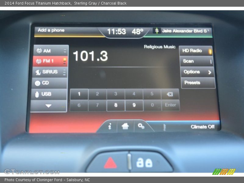 Sterling Gray / Charcoal Black 2014 Ford Focus Titanium Hatchback