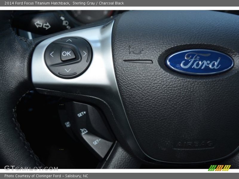 Sterling Gray / Charcoal Black 2014 Ford Focus Titanium Hatchback
