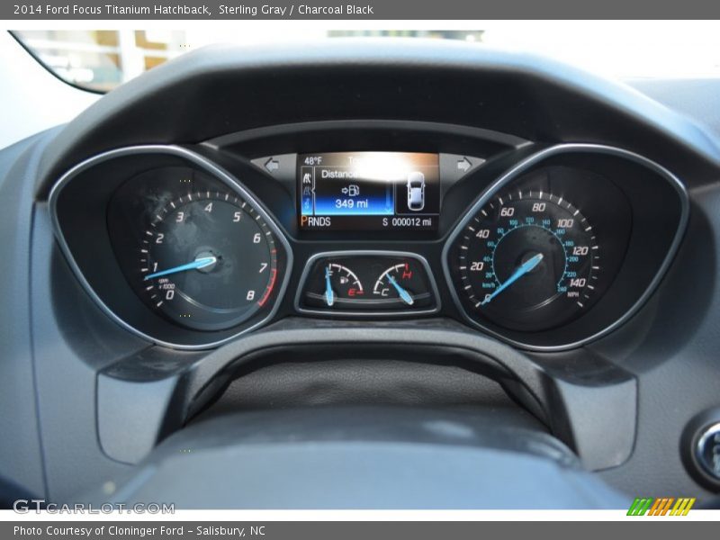 Sterling Gray / Charcoal Black 2014 Ford Focus Titanium Hatchback
