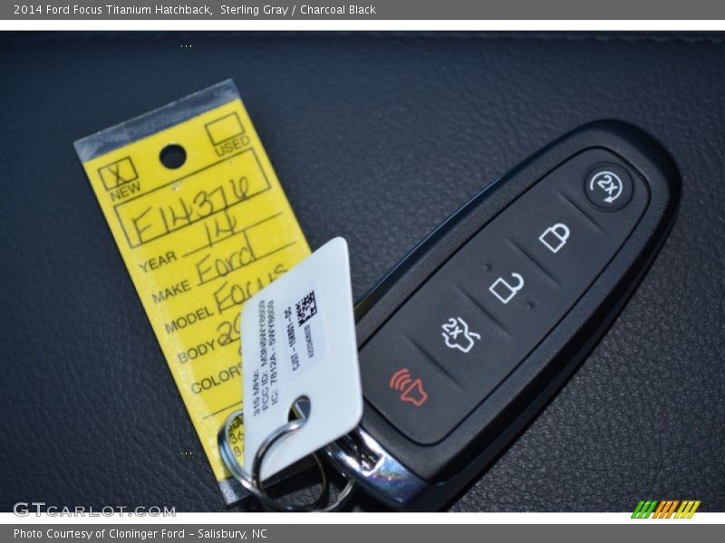 Sterling Gray / Charcoal Black 2014 Ford Focus Titanium Hatchback