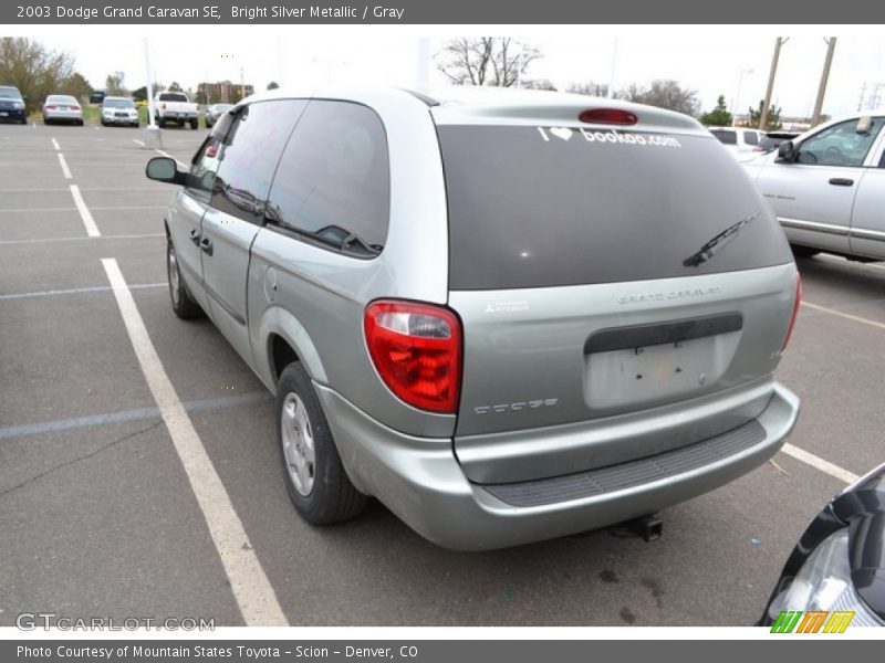 Bright Silver Metallic / Gray 2003 Dodge Grand Caravan SE