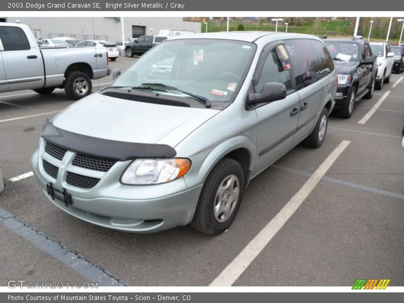 Bright Silver Metallic / Gray 2003 Dodge Grand Caravan SE