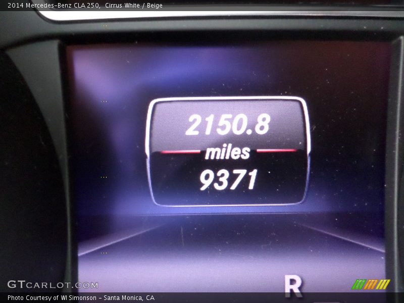 Cirrus White / Beige 2014 Mercedes-Benz CLA 250