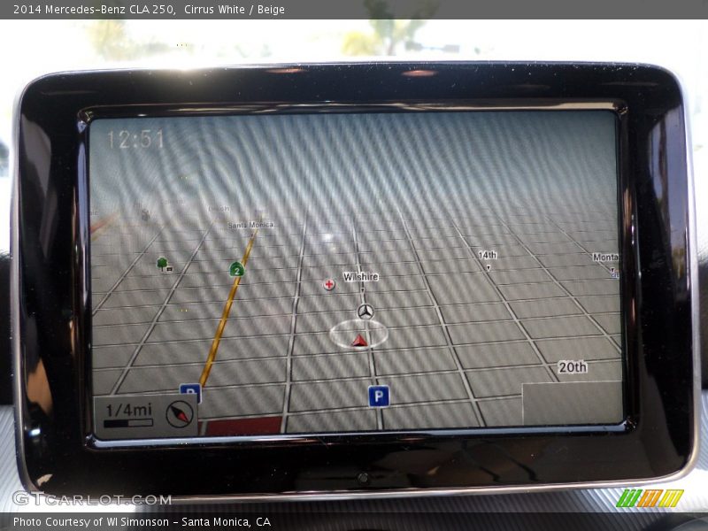 Cirrus White / Beige 2014 Mercedes-Benz CLA 250
