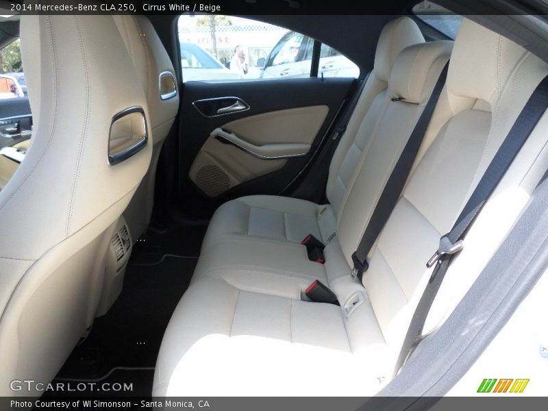 Cirrus White / Beige 2014 Mercedes-Benz CLA 250